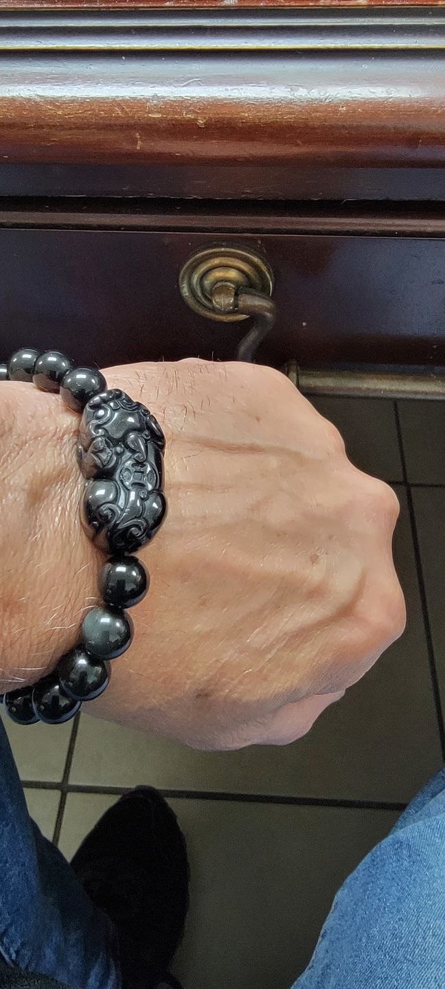 Customer photo review of Pi Yao Obsidian Wealth Bracelet