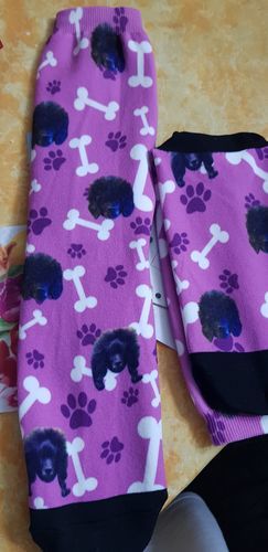 Customer photo review of Personalisierte Hundesocken