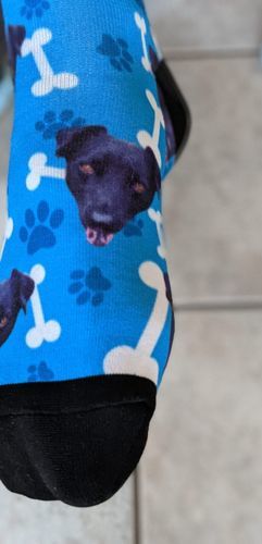 Customer photo review of Personalisierte Hundesocken