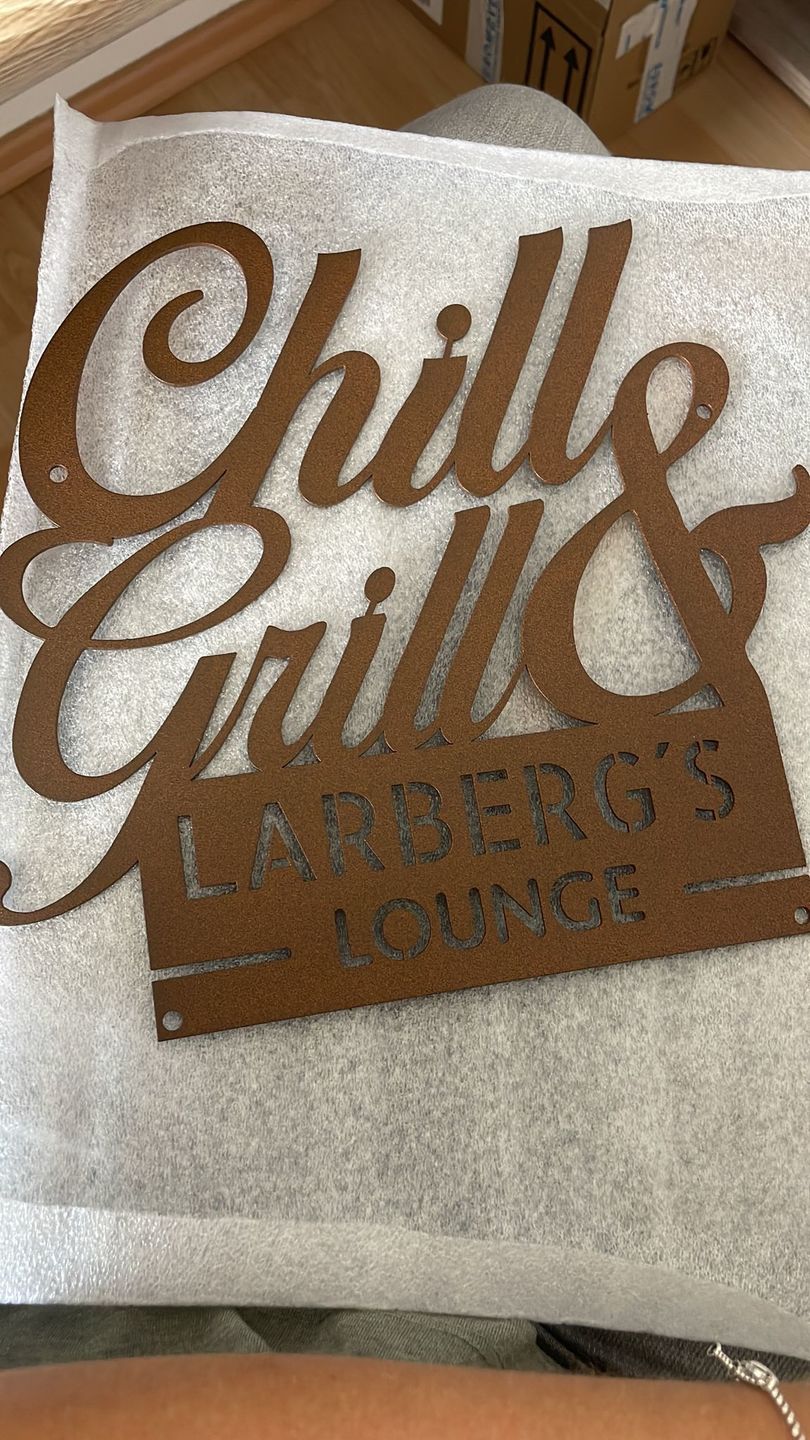Customer photo review of BBQ Chill & Grill aus edlem Stahl (personalisierbar)
