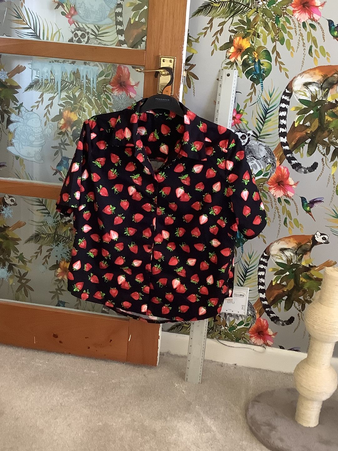 Customer photo review of Strawberry Rose & Hubble Cotton Poplin Fabric