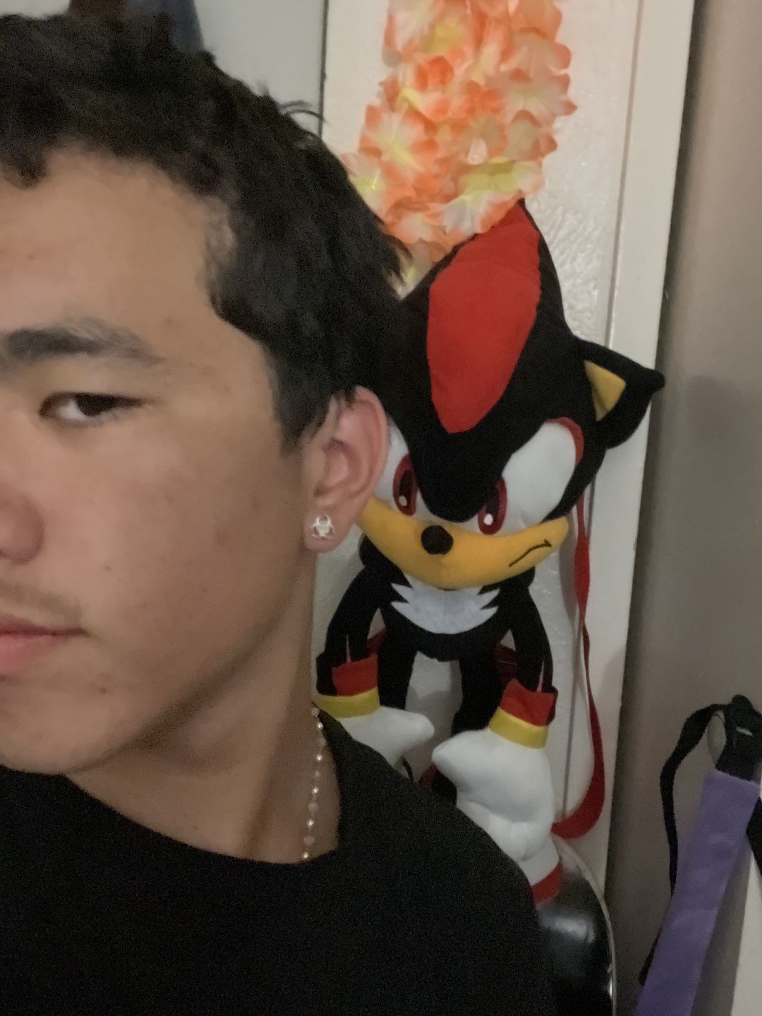 Customer photo review of BIOHAZARD STUD EARRING