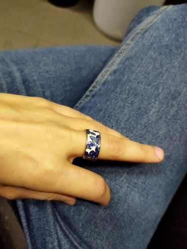 Customer photo review of Pfingstrosenring aus 925er Sterlingsilber