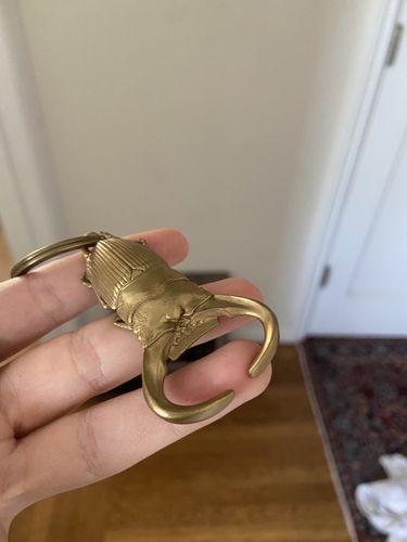 Customer photo review of Beetle Bottle Opener | Brass