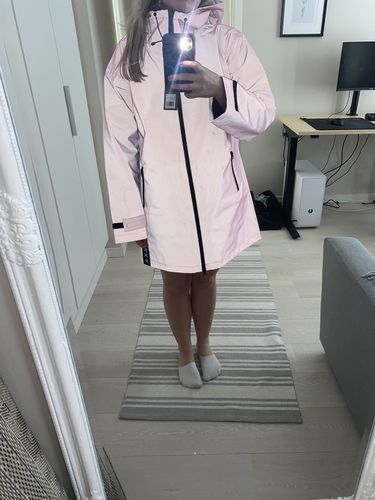 Customer photo review of Human Visibility Raincoat Pink for Ladies