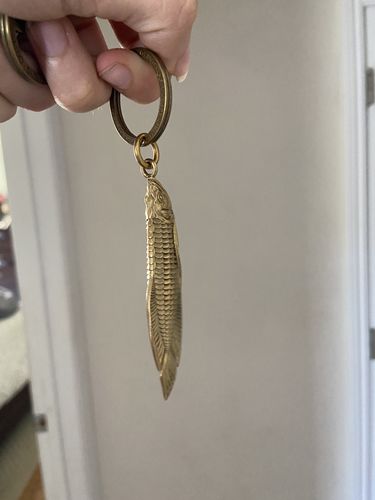 Customer photo review of Brass Arowana Box Opener