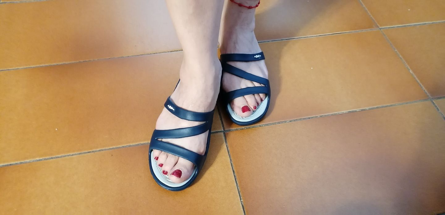 Customer photo review of Chanclas con cuña de Beppi