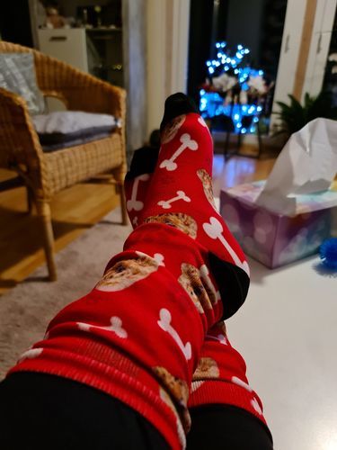 Customer photo review of Personalisierte Hundesocken