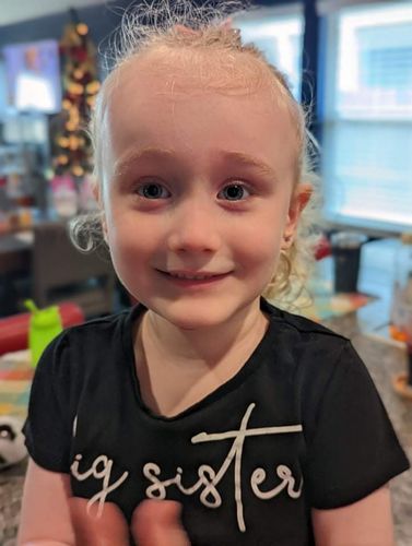 Customer photo review of Big Sister & Little Sister Black Script T-Shirts (MRK X)