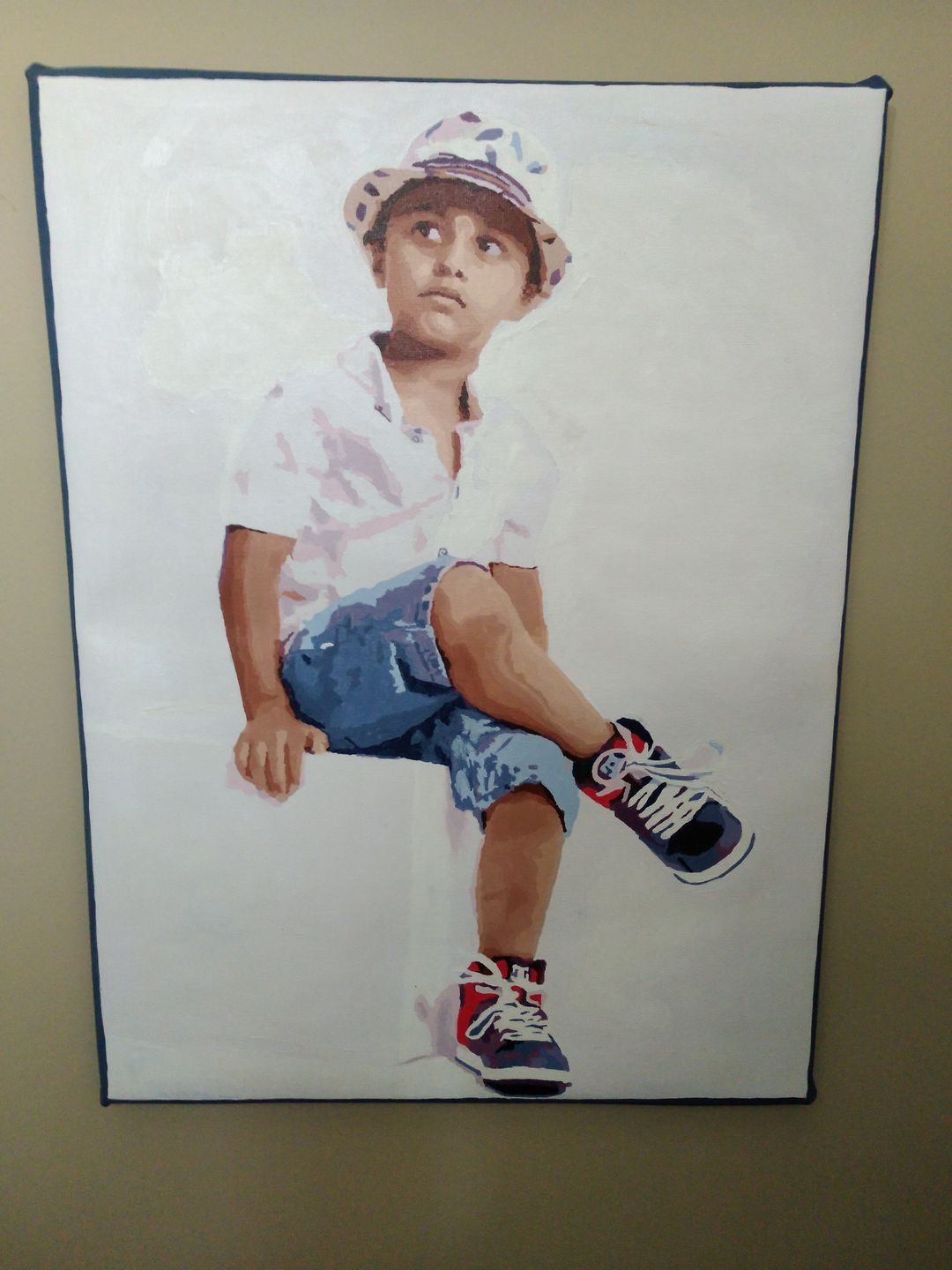 Customer photo review of Personalized Paint By Number Kits - Upload Any Photo
