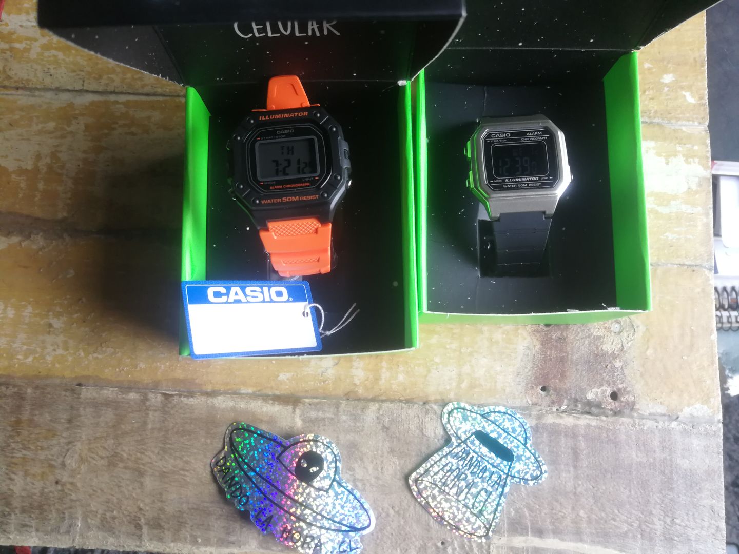 Customer photo review of Reloj Casio Vintage W-217HM-7BV Plateado/Negro