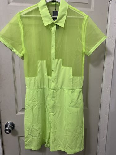 Customer photo review of Mens See Through Short Sleeve Jumpsuit SKUJ14430