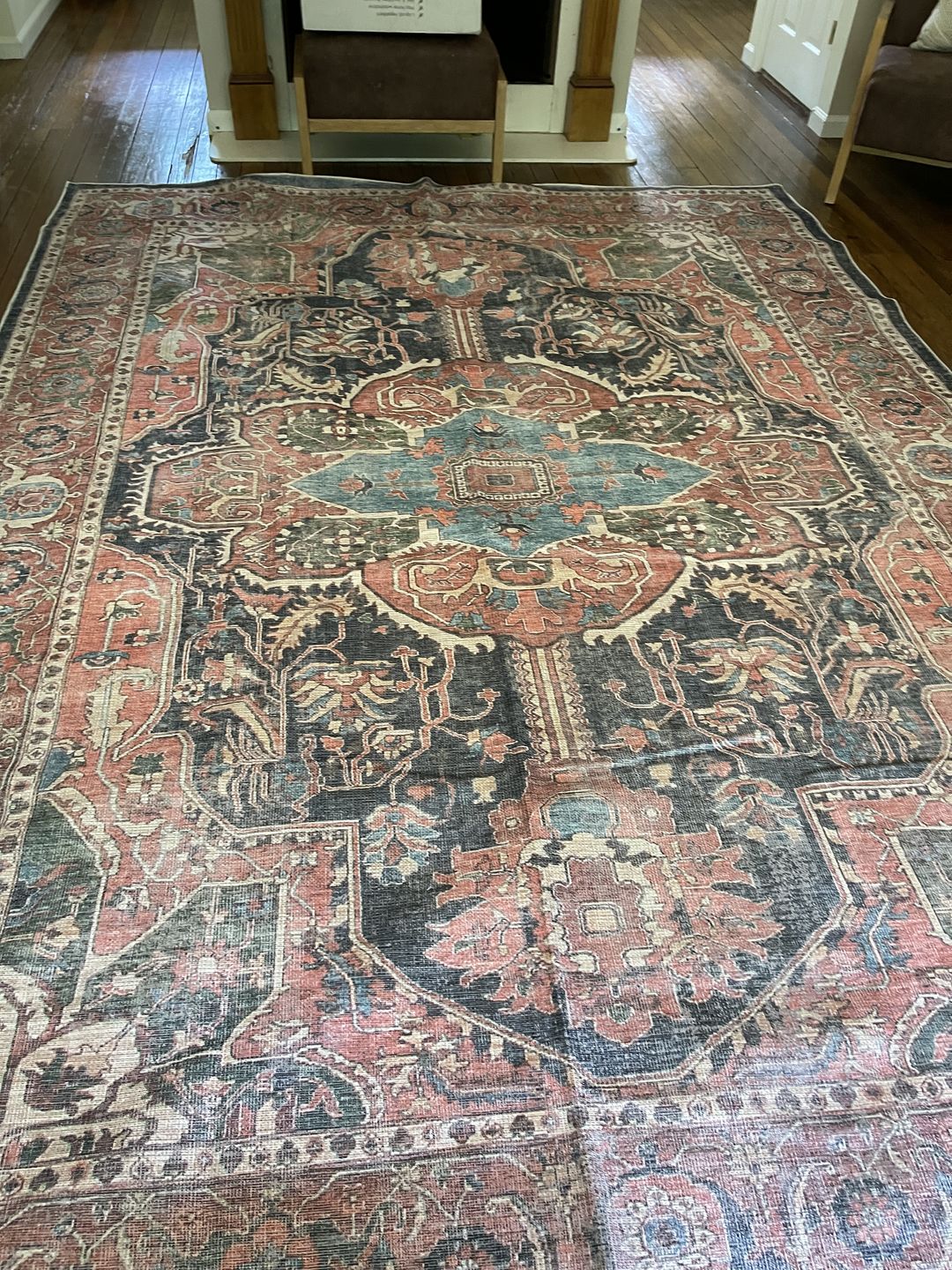 Customer photo review of Distressed Vintage Kendra Area Rug