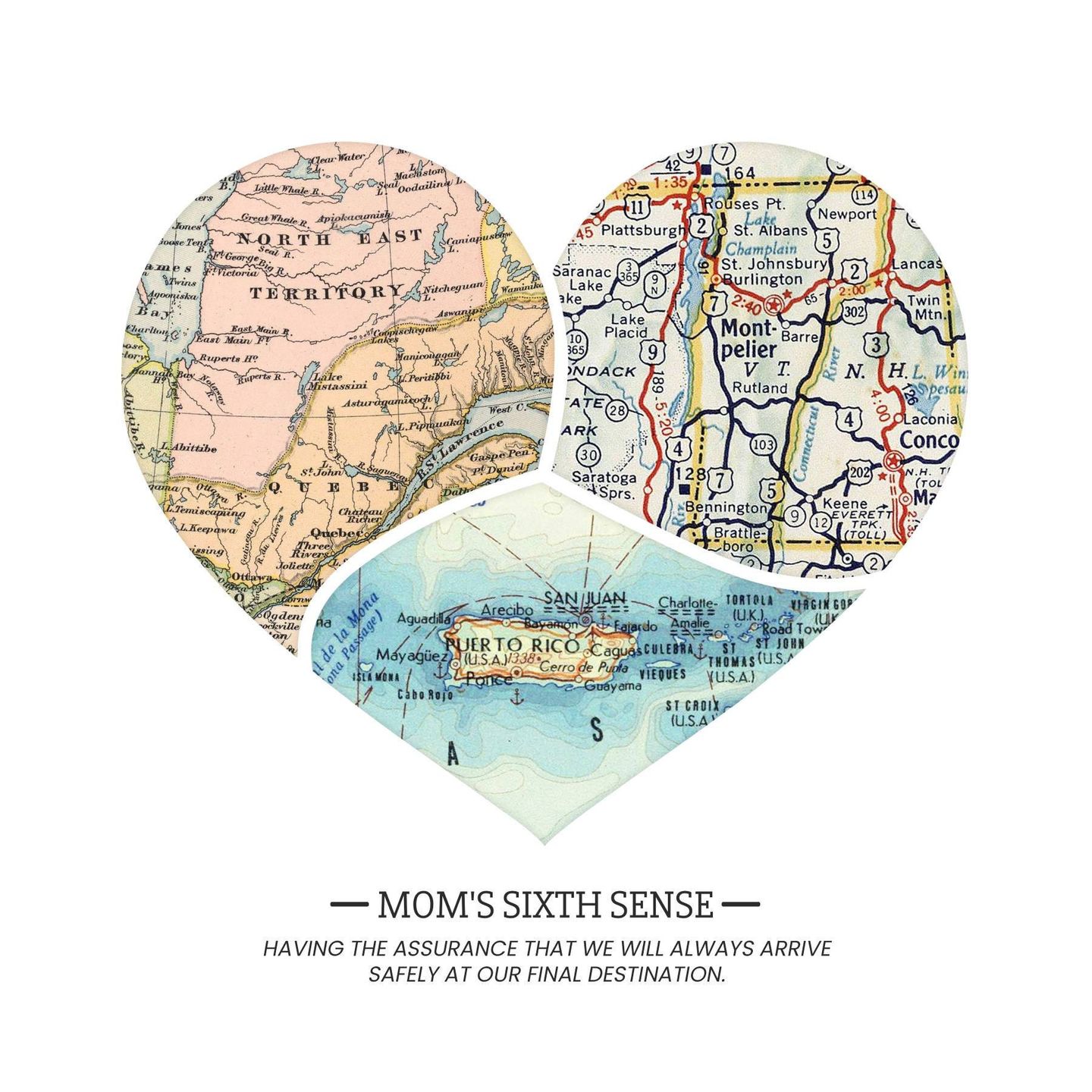 Customer photo review of Personalized Heart Map Print