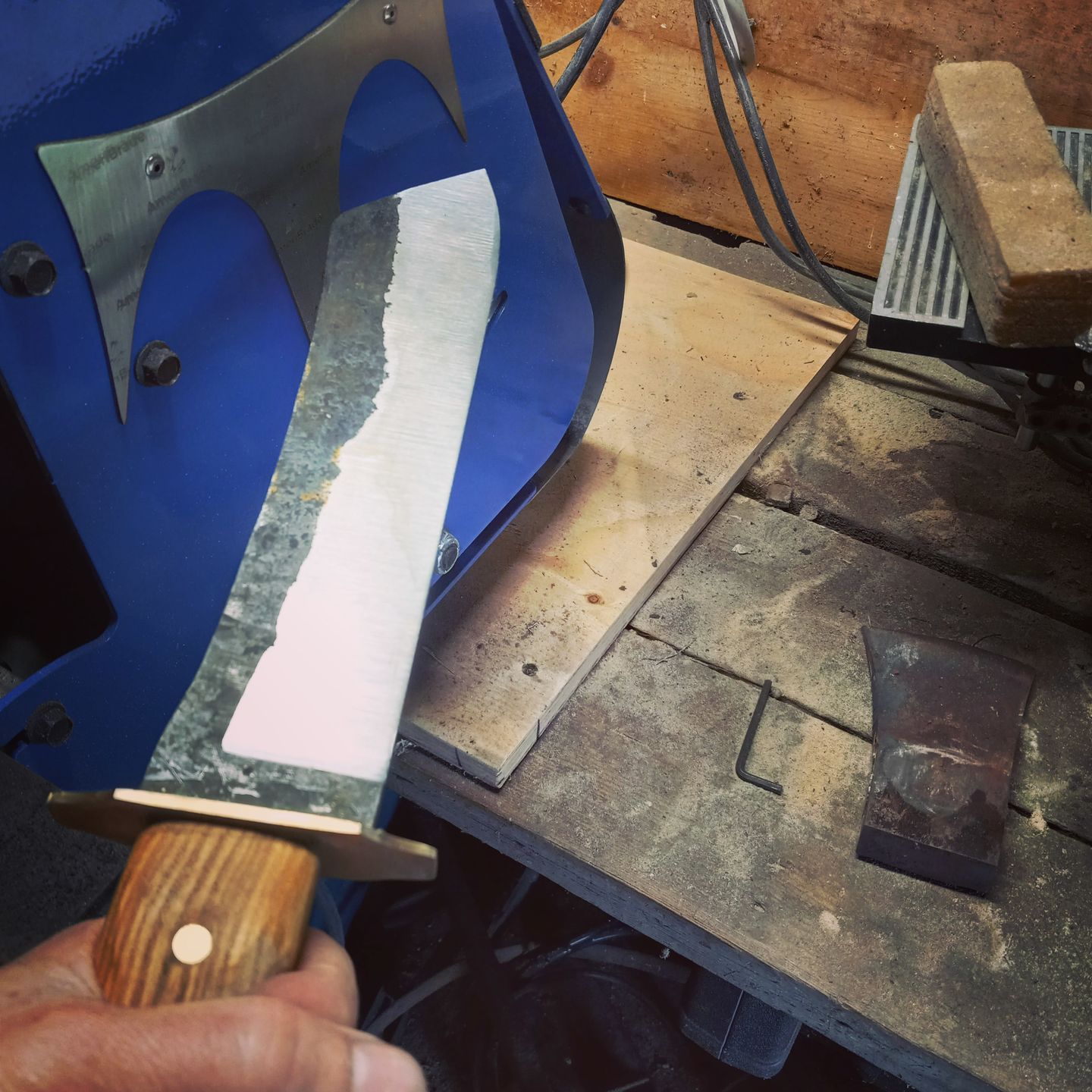 Customer photo review of 2" x 48" Sanding Belts for Stock Removal