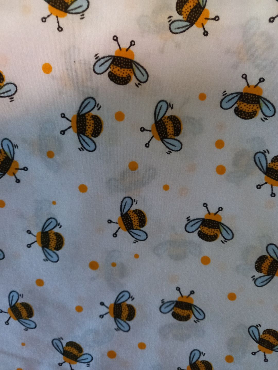 Customer photo review of Bees and Dots Polycotton Fabric