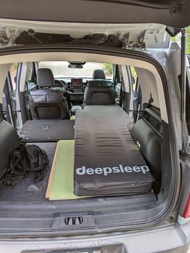 Customer photo review of deepsleep Solo Mat for Ford Bronco Sport