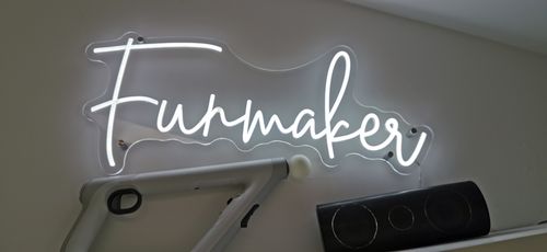 Customer photo review of #Blessed Neon Sign