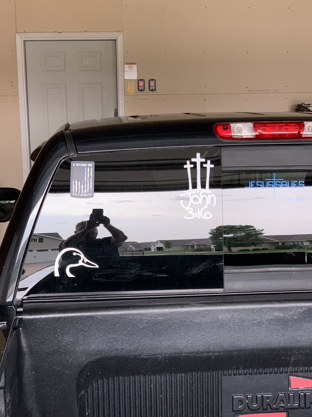 Customer photo review of USA Punisher Decal