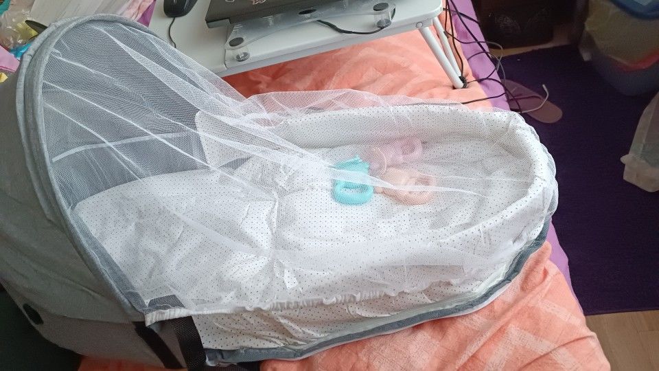 Customer photo review of Lit bébé portable - Passion Bébé