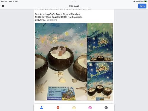 Customer photo review of Crystal Candle Making Kit - Starter DIY Kit With Coconut Soy Wax & 60ml Scent