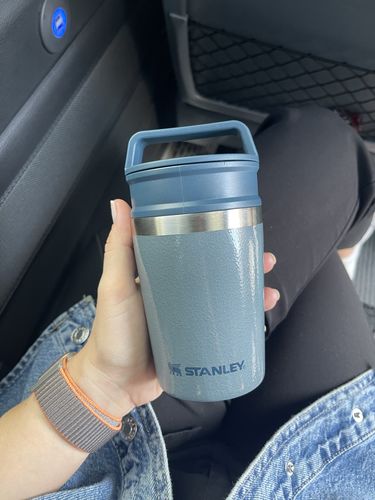 Customer photo review of Stanley Adventure Shortstack Travel Mug Taş Mavi 0.236 L
