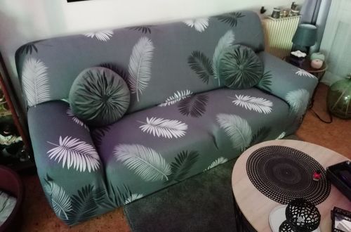 Customer photo review of Strip - Housses Extensibles de Fauteuil et Canapé