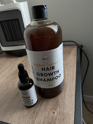 Customer photo review of Herbal Infusion - Hair Growth Shampoo