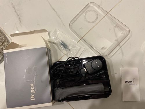 Customer photo review of Dr Pen M8 With Cartridges | Derma Microneedling Pen Skin Care Kit