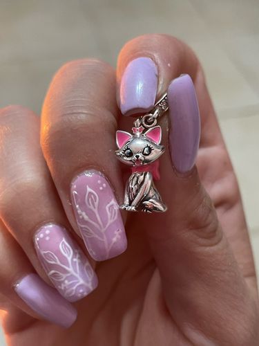 Customer photo review of 925 Sterling Silver Pretty Kitty Charm