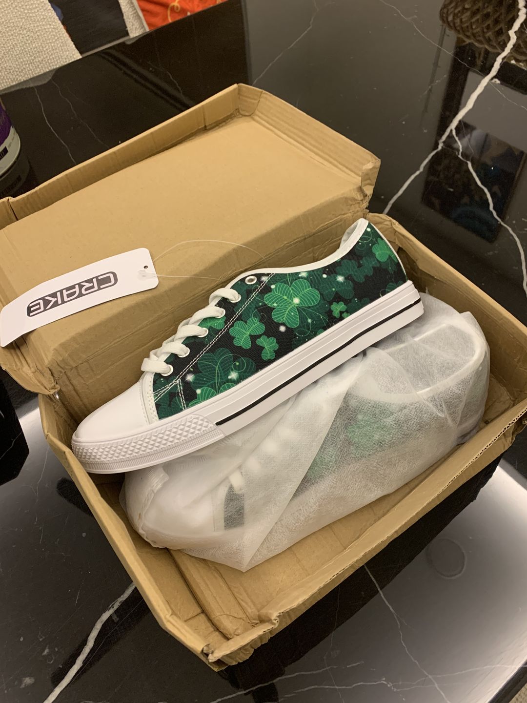 Customer photo review of Low Top Four-leaf clover