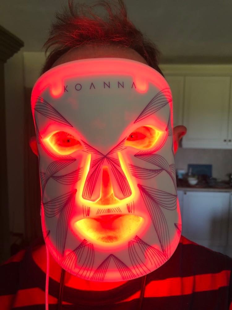 Customer photo review of LED Light Therapy Mask