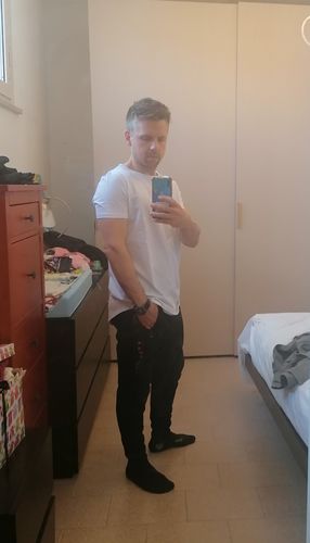 Customer photo review of Lifestyle Scoop Neck - White