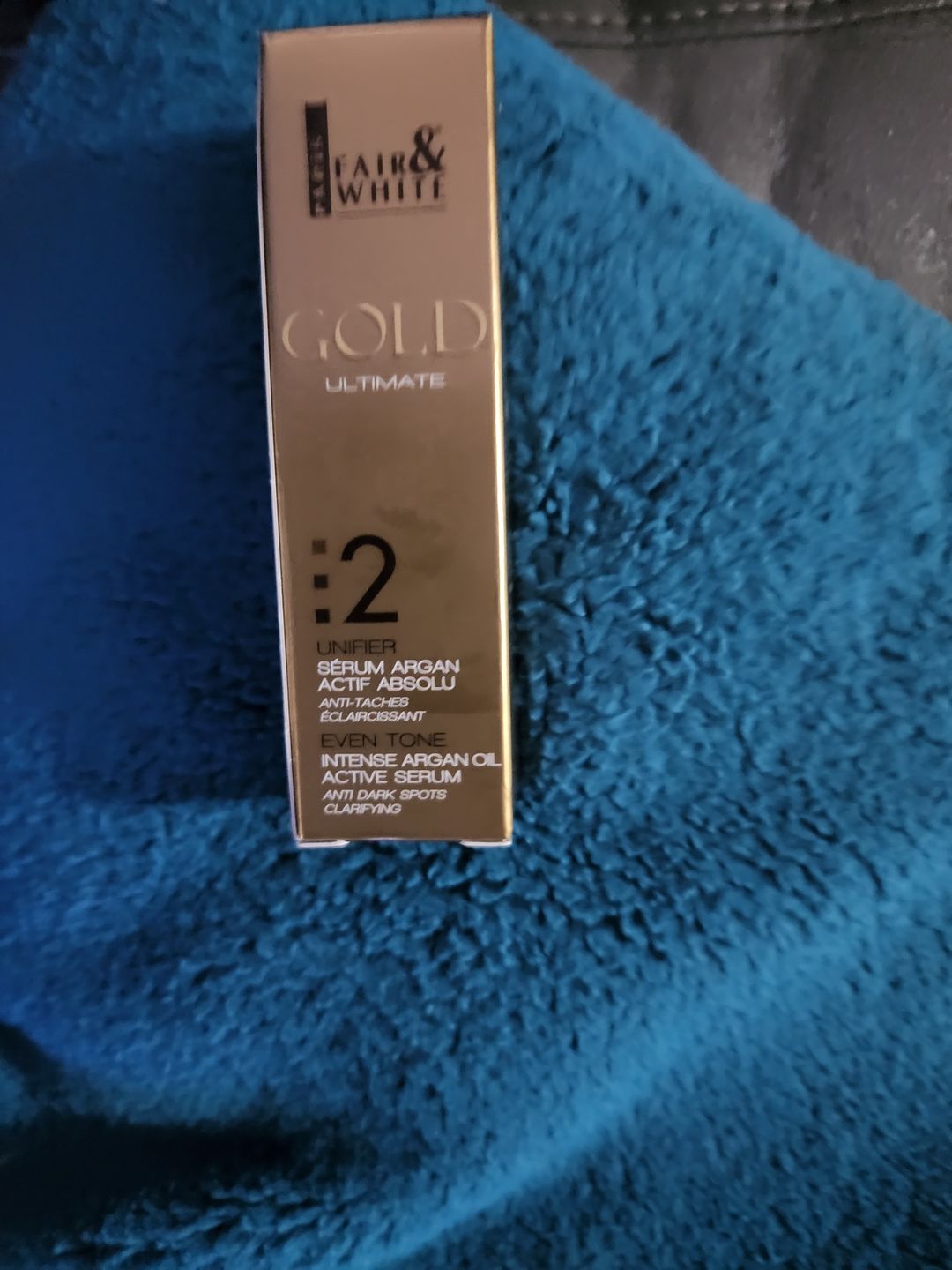Customer photo review of Fair and White 2: Gold Intense Argan Oil Active Serum 30 ml / 1fl.oz