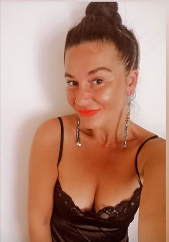 Customer photo review of Lace Trim Cut Out Plunging Neck Maxi Dress
