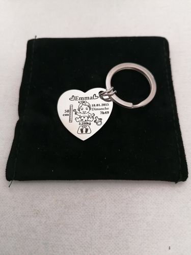 Customer photo review of Porte-Clés Personnalisé Mon Bébé
