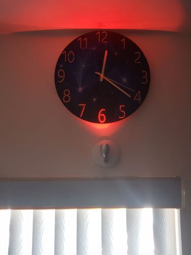 Customer photo review of Modern Visions Geometric Wall Clock