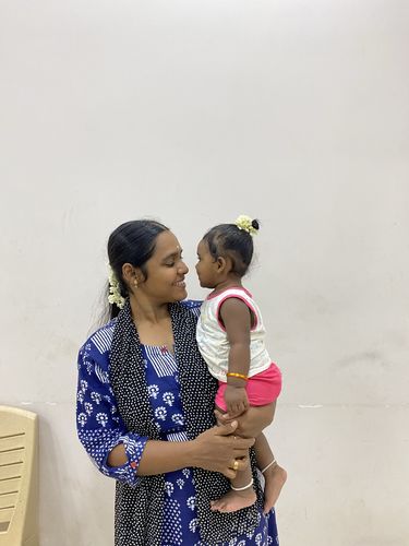 Customer photo review of Indigo Floral Block Print Short Kurta