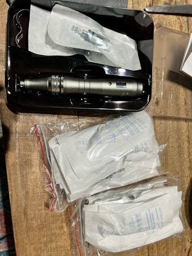 Customer photo review of Dr Pen M8 With Cartridges | Derma Microneedling Pen Skin Care Kit