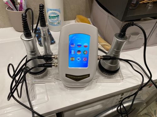 Customer photo review of 40KHZ Fat Cavitation Machine | Ultrasonic Cavitation RF Weight Loss Beauty Machine