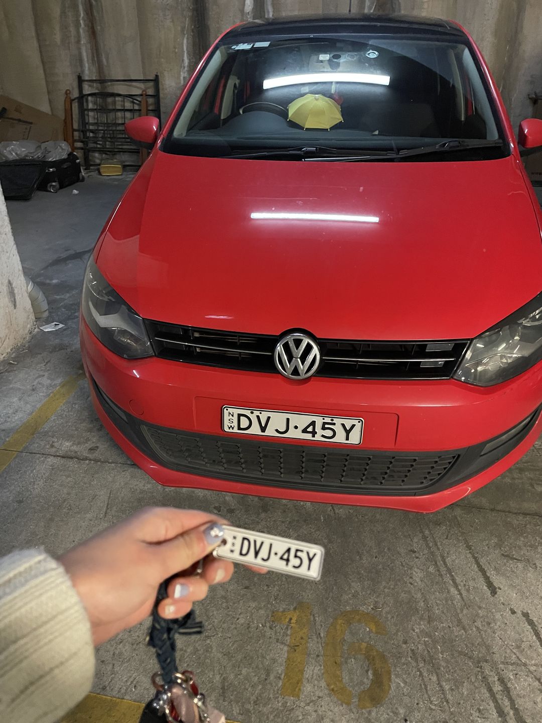 Customer photo review of NSW Premium Licence Plate Custom Keychain