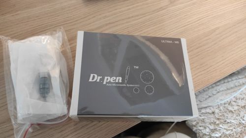 Customer photo review of Dr Pen M8 With Cartridges | Derma Microneedling Pen Skin Care Kit