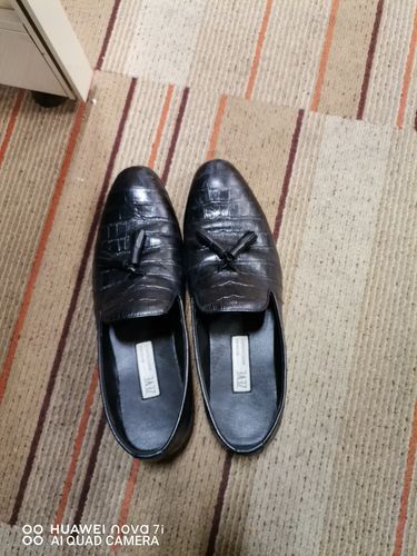 Customer photo review of Loafer Slipper - Black Croco Leather