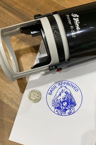 Customer photo review of Self-Inking Face Stamp