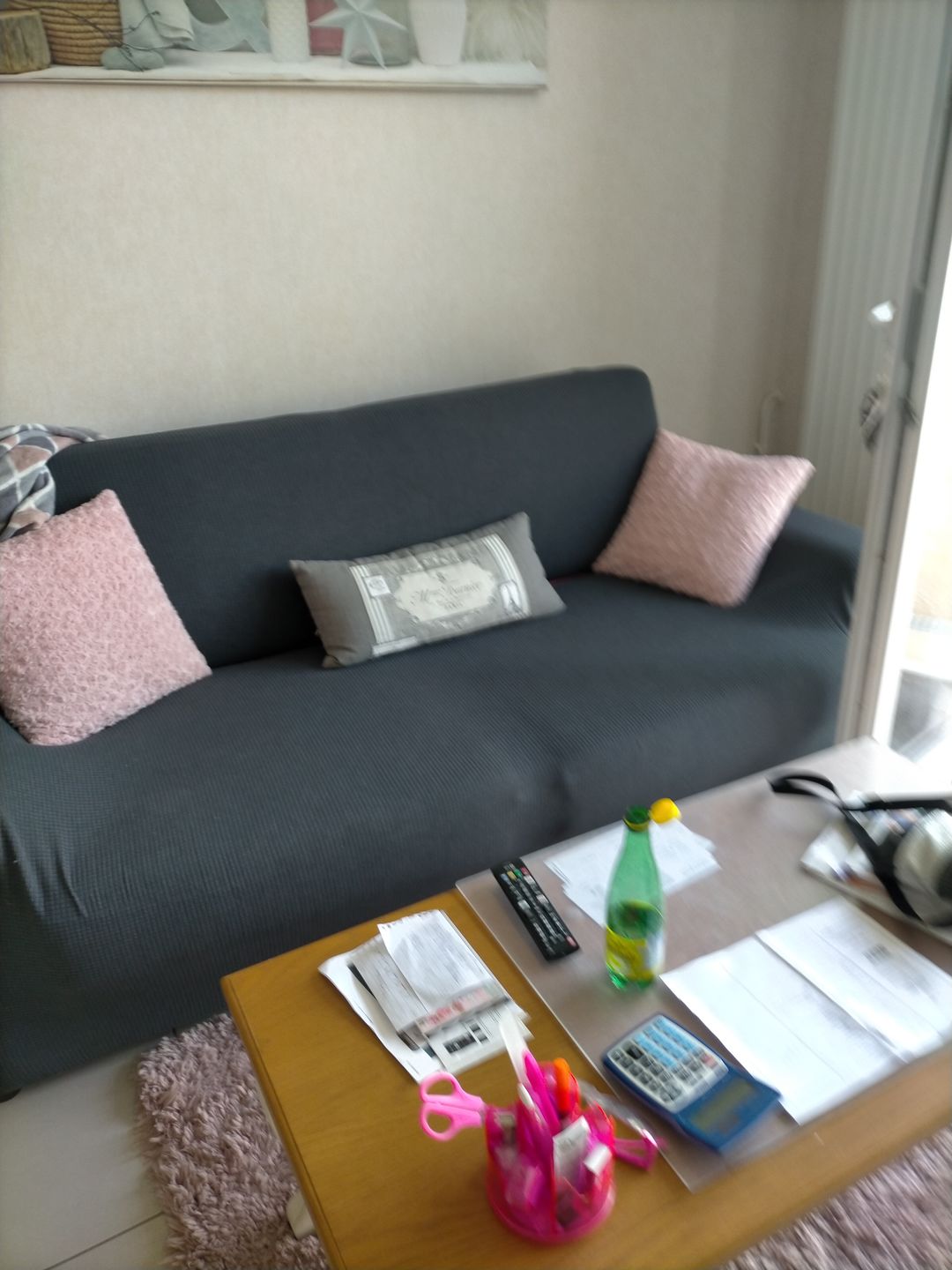 Customer photo review of Gris anthracite - Housses Extensibles de Fauteuil et Canapé