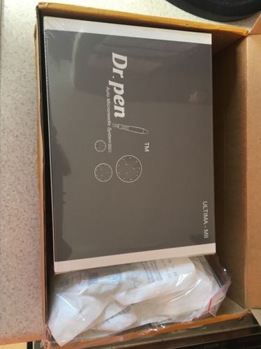 Customer photo review of Dr Pen M8 With Cartridges | Derma Microneedling Pen Skin Care Kit