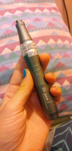 Customer photo review of Dr Pen M8 With Cartridges | Derma Microneedling Pen Skin Care Kit