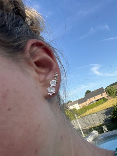 Customer photo review of Boucles d'oreilles Valentine