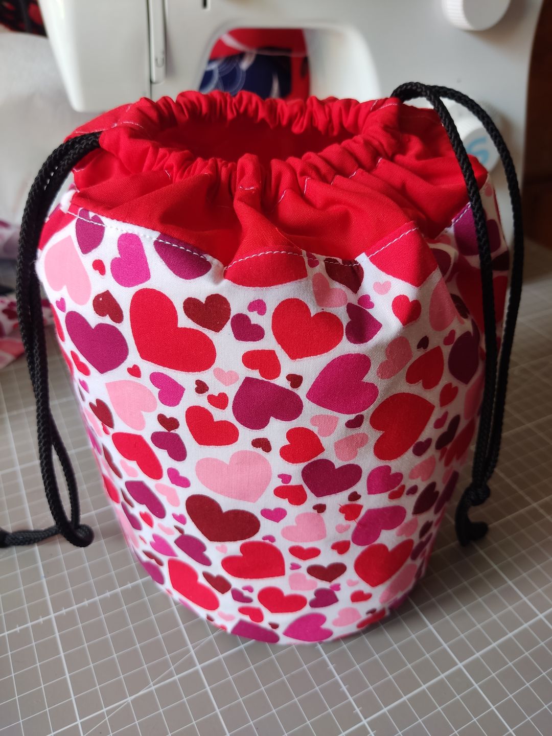 Customer photo review of All Over Hearts Polycotton Fabric