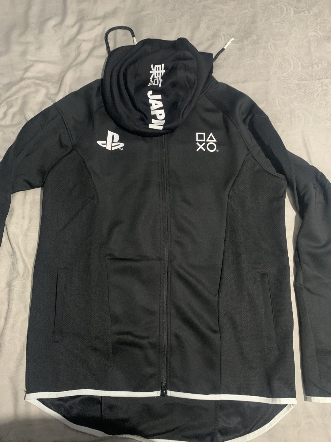 Customer photo review of Sony - PlayStation - Black & White Teq - Mens Hoodie